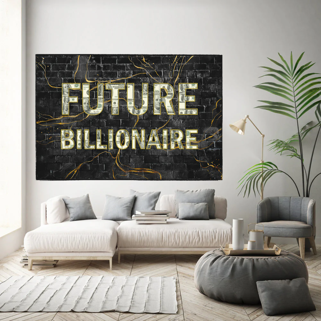 ChandeliersDecor.com-Wall Posters-Future Billionaire Canvas Wall Art