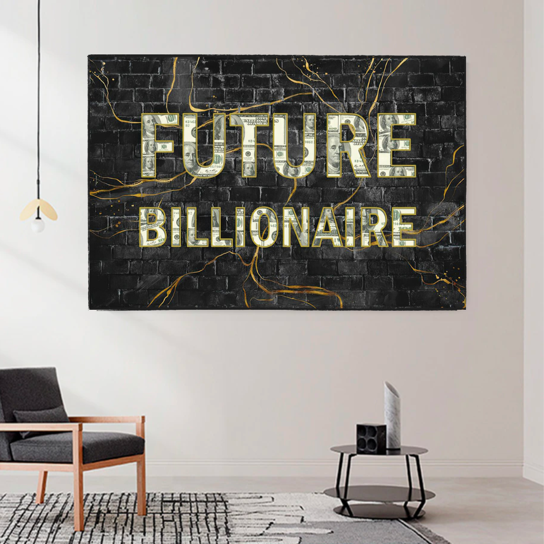 ChandeliersDecor.com-Wall Posters-Future Billionaire Canvas Wall Art