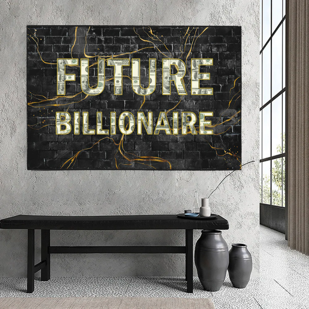 ChandeliersDecor.com-Wall Posters-Future Billionaire Canvas Wall Art