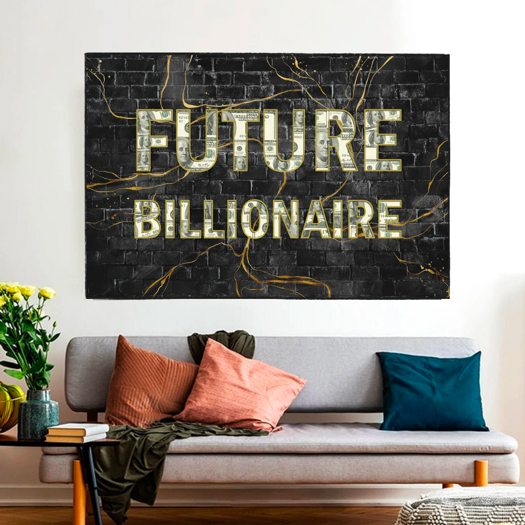 ChandeliersDecor.com-Wall Posters-Future Billionaire Canvas Wall Art
