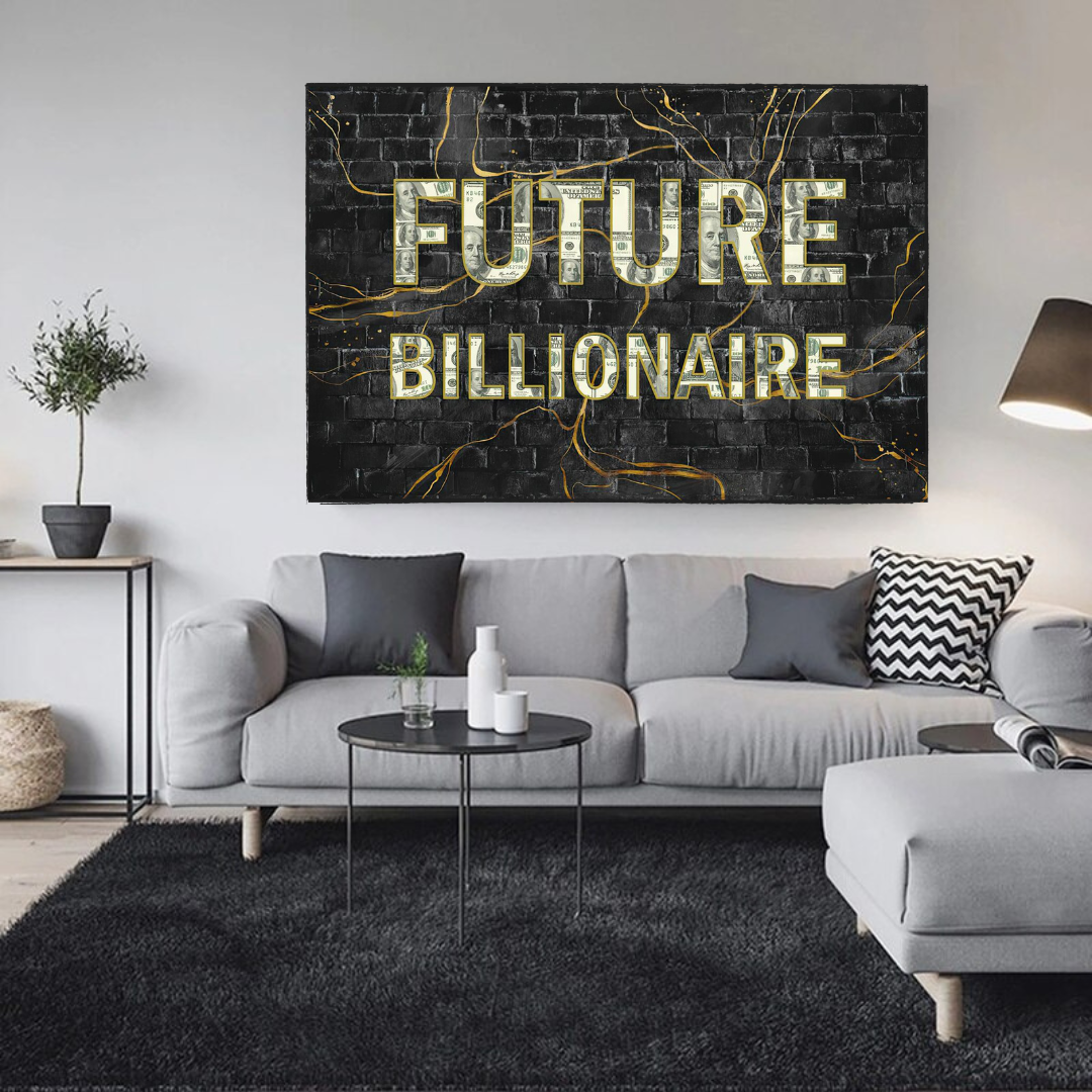ChandeliersDecor.com-Wall Posters-Future Billionaire Canvas Wall Art