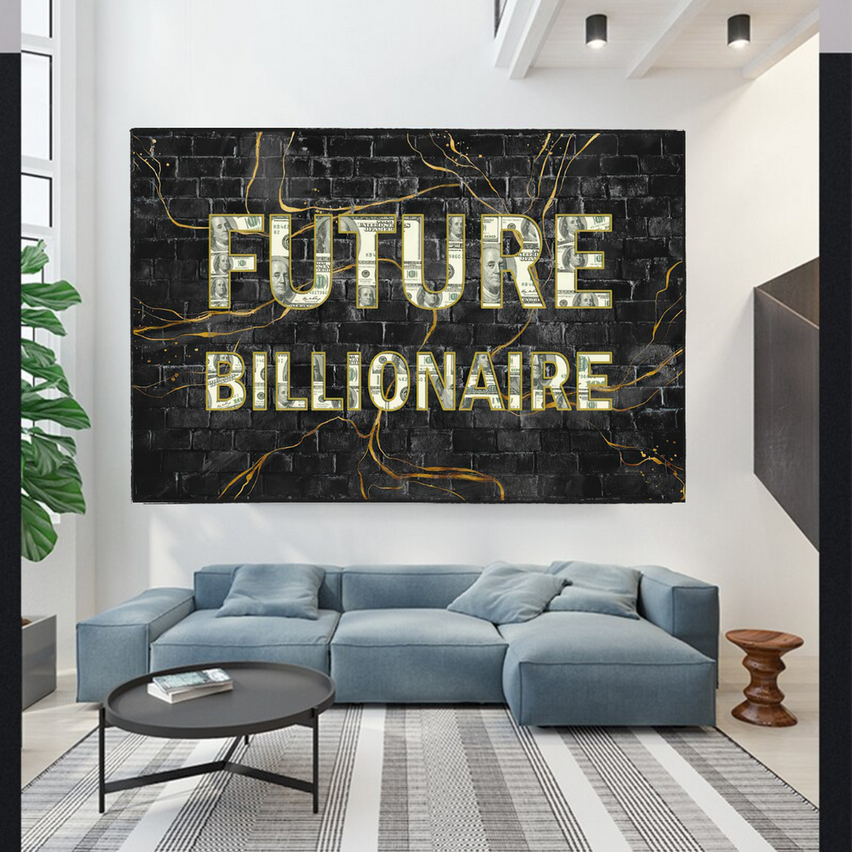 ChandeliersDecor.com-Wall Posters-Future Billionaire Canvas Wall Art