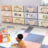 ChandeliersDecor.com-Padded Walls-Galloping Jungle Zebras Kids Wall Padded Safety Cushions