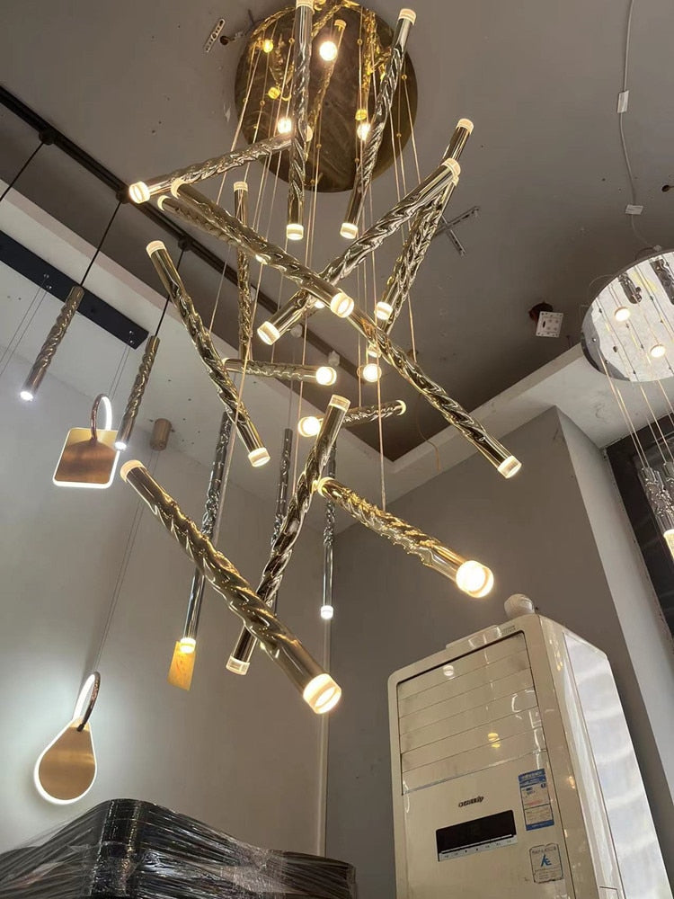 ChandeliersDecor.com-Staircase Chandelier-Genesis Staircase Chandelier – Illuminate Your Space