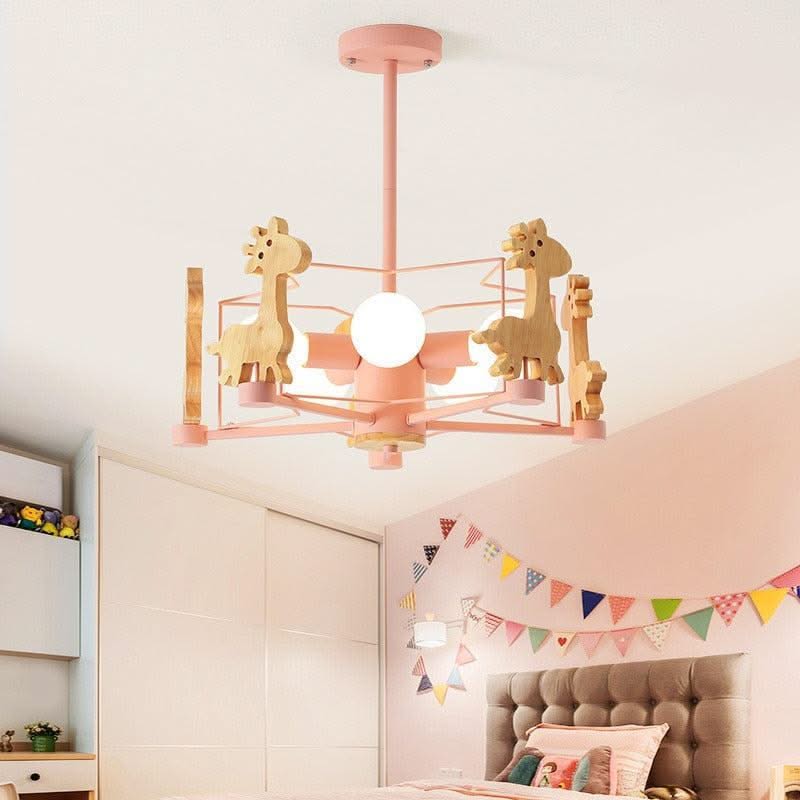 ChandeliersDecor.com-Kids Room Nursery Lighting-Giraffe Ceiling Light - Kids Nursery lighting