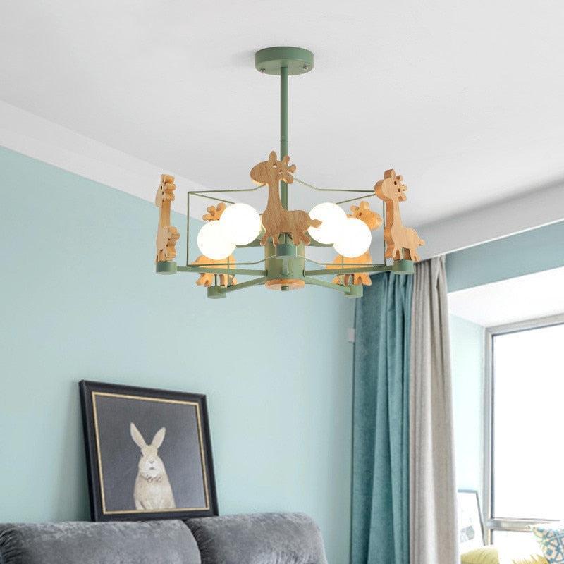 ChandeliersDecor.com-Kids Room Nursery Lighting-Giraffe Ceiling Light - Kids Nursery lighting