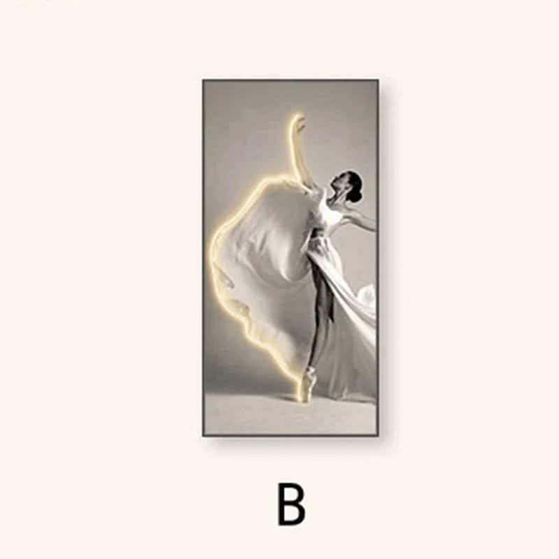 Girl Dance Art LED Wall Lamp for Interior Decoration-ChandeliersDecor.com