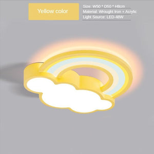 ChandeliersDecor.com-Kids Room Nursery Lighting-Girls Cloud Rainbow Ceiling Light | Kids Room Decor Lights