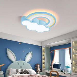 ChandeliersDecor.com-Kids Room Nursery Lighting-Girls Cloud Rainbow Ceiling Light | Kids Room Decor Lights