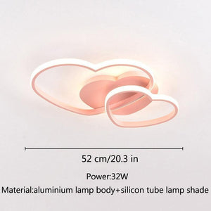 ChandeliersDecor.com-Kids Room Nursery Lighting-Girls Love Hearts Ceiling Light | Kids Room Decor Lights