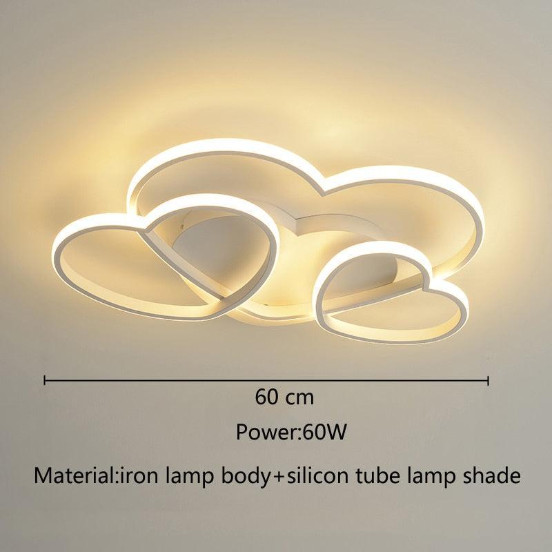 ChandeliersDecor.com-Kids Room Nursery Lighting-Girls Love Hearts Ceiling Light | Kids Room Decor Lights