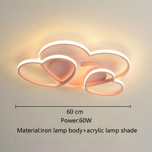ChandeliersDecor.com-Kids Room Nursery Lighting-Girls Love Hearts Ceiling Light | Kids Room Decor Lights