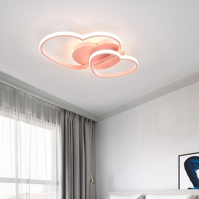 ChandeliersDecor.com-Kids Room Nursery Lighting-Girls Love Hearts Ceiling Light | Kids Room Decor Lights