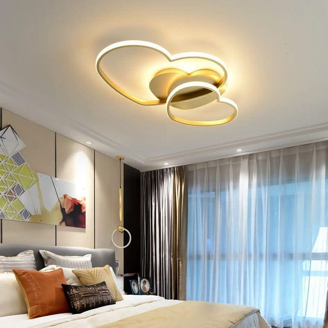 ChandeliersDecor.com-Kids Room Nursery Lighting-Girls Love Hearts Ceiling Light | Kids Room Decor Lights
