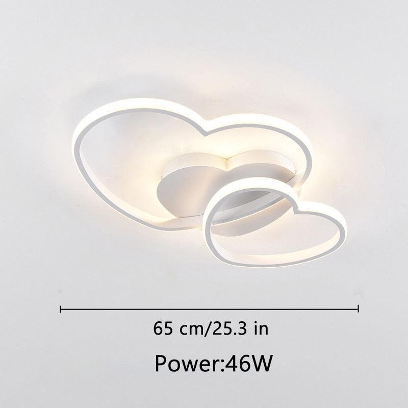 ChandeliersDecor.com-Kids Room Nursery Lighting-Girls Love Hearts Ceiling Light | Kids Room Decor Lights