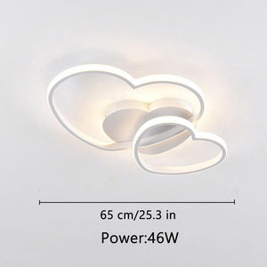 ChandeliersDecor.com-Kids Room Nursery Lighting-Girls Love Hearts Ceiling Light | Kids Room Decor Lights