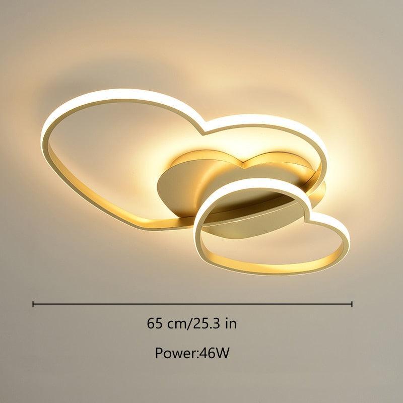 ChandeliersDecor.com-Kids Room Nursery Lighting-Girls Love Hearts Ceiling Light | Kids Room Decor Lights