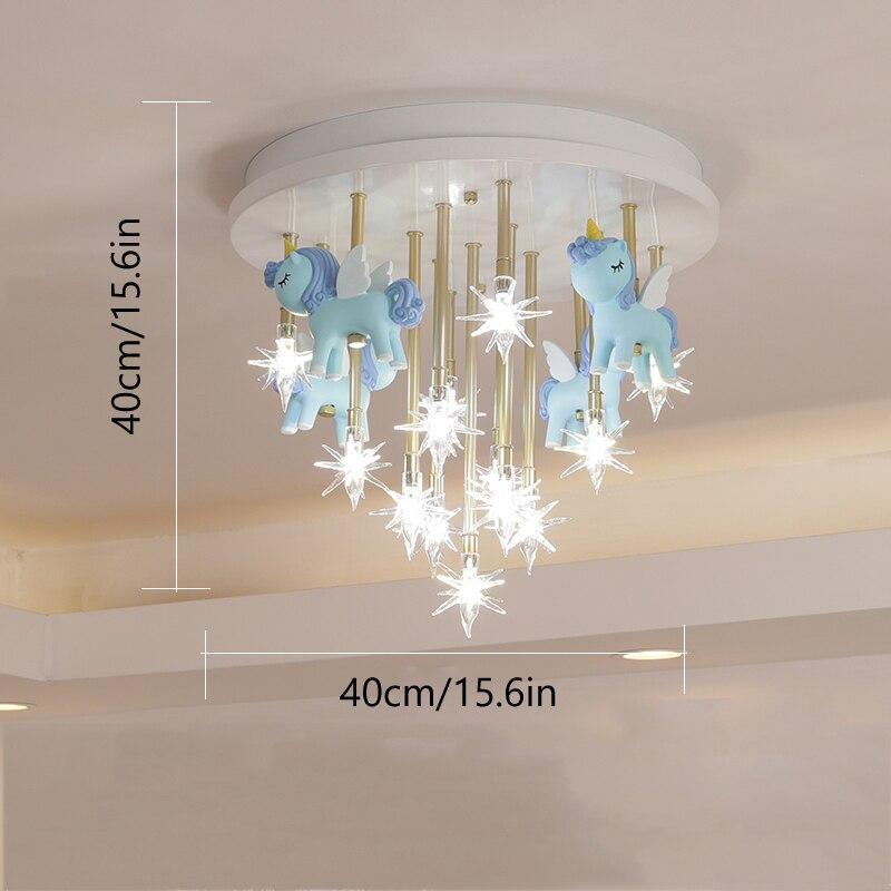 ChandeliersDecor.com-Kids Room Nursery Lighting-Girls Merry Go Roond Horses Ceiling Light | Kids Room Decor Lights
