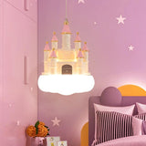 ChandeliersDecor.com-Kids Room Nursery Lighting-Girls Room Creative Castle Pendant Lamp Chandelier