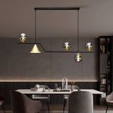 ChandeliersDecor.com-Kitchen Island-Glass Ball Chandelier: Elegant Lighting for Kitchen