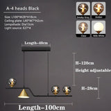 ChandeliersDecor.com-Kitchen Island-Glass Ball Chandelier: Elegant Lighting for Kitchen