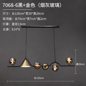 ChandeliersDecor.com-Kitchen Island-Glass Ball Chandelier: Elegant Lighting for Kitchen