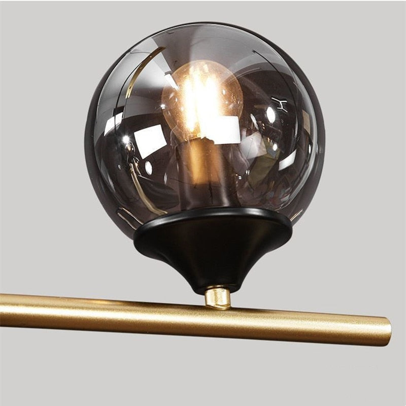 ChandeliersDecor.com-Kitchen Island-Glass Ball Chandelier: Elegant Lighting for Kitchen