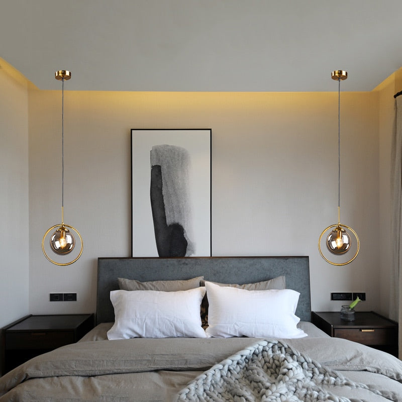 ChandeliersDecor.com-Pendant Lights-Glass Ball Chandelier: Elegant Pendant Lamp Light