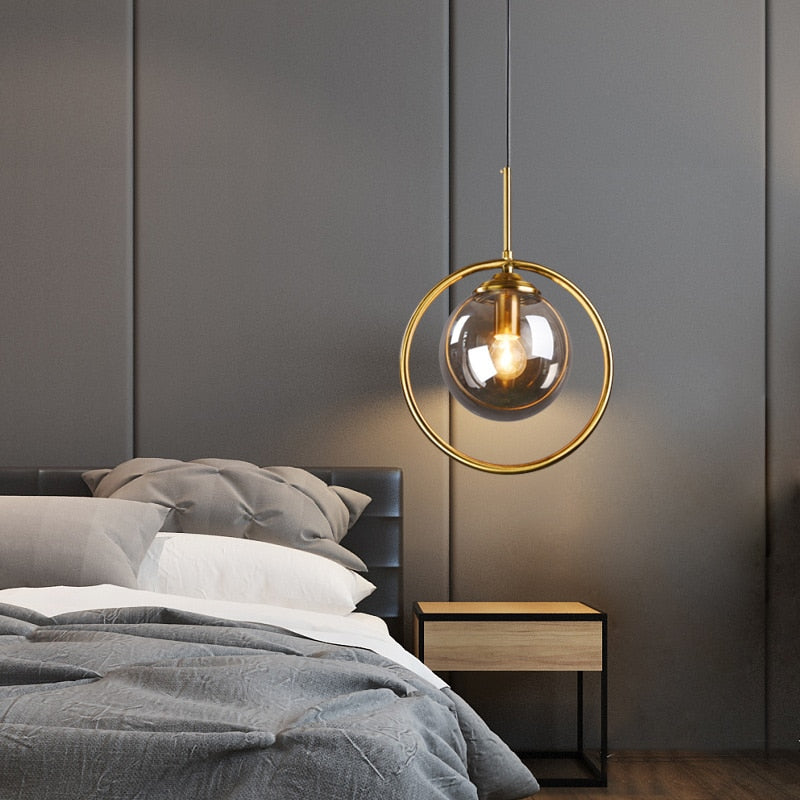 ChandeliersDecor.com-Pendant Lights-Glass Ball Chandelier: Elegant Pendant Lamp Light