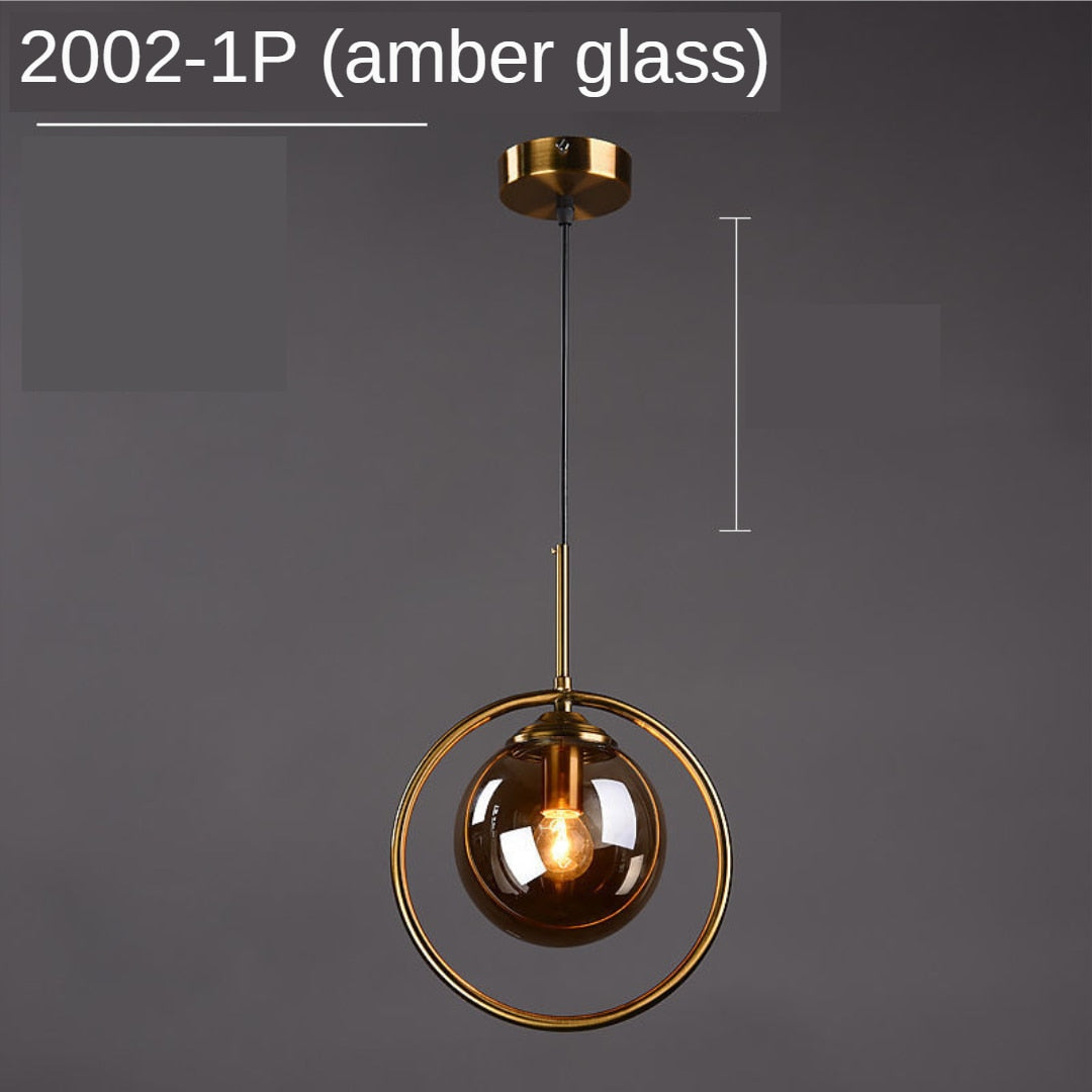 ChandeliersDecor.com-Pendant Lights-Glass Ball Chandelier: Elegant Pendant Lamp Light
