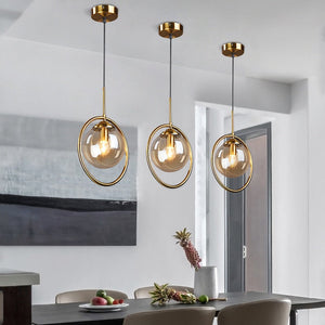 ChandeliersDecor.com-Pendant Lights-Glass Ball Chandelier: Elegant Pendant Lamp Light