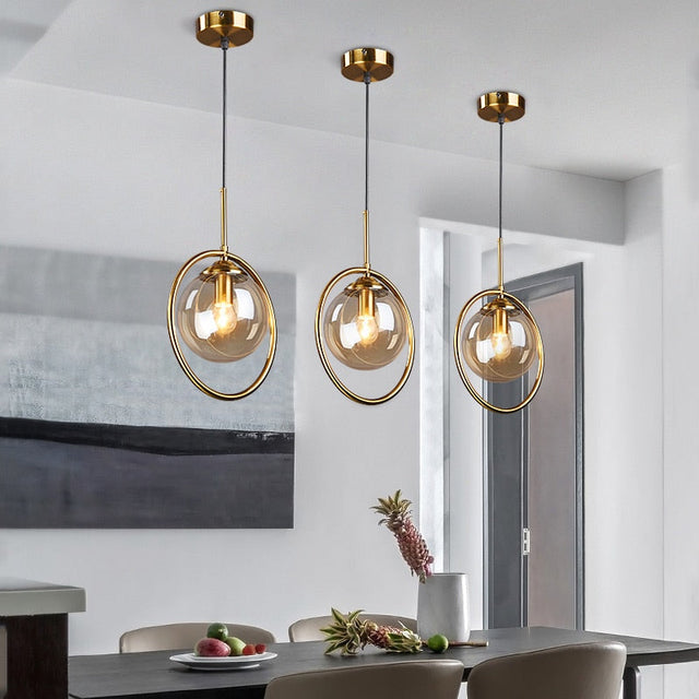 ChandeliersDecor.com-Pendant Lights-Glass Ball Chandelier: Elegant Pendant Lamp Light
