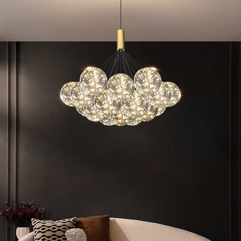 ChandeliersDecor.com-Chandeliers-Glass Ball Chandeliers for Living Room and Dining