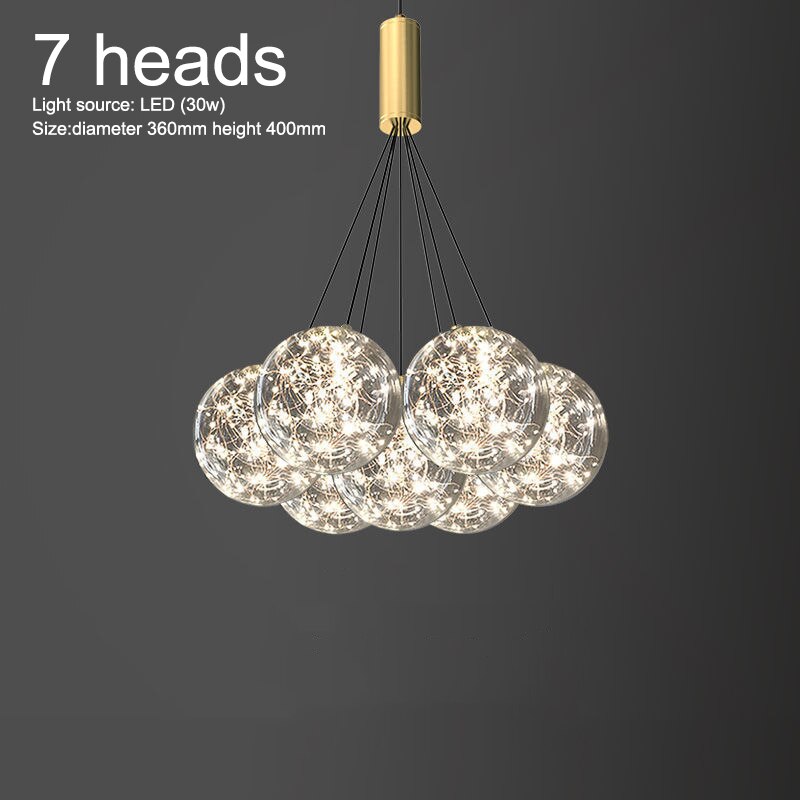 ChandeliersDecor.com-Chandeliers-Glass Ball Chandeliers for Living Room and Dining