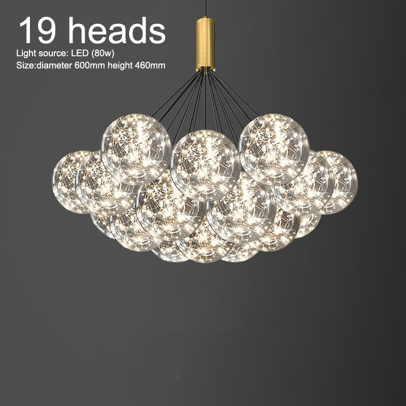 ChandeliersDecor.com-Chandeliers-Glass Ball Chandeliers for Living Room and Dining