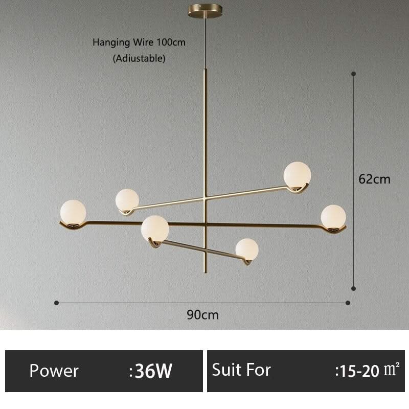 ChandeliersDecor.com-Pendant Lights-Glass Ball Hanging Light: Stylish Lighting Solution