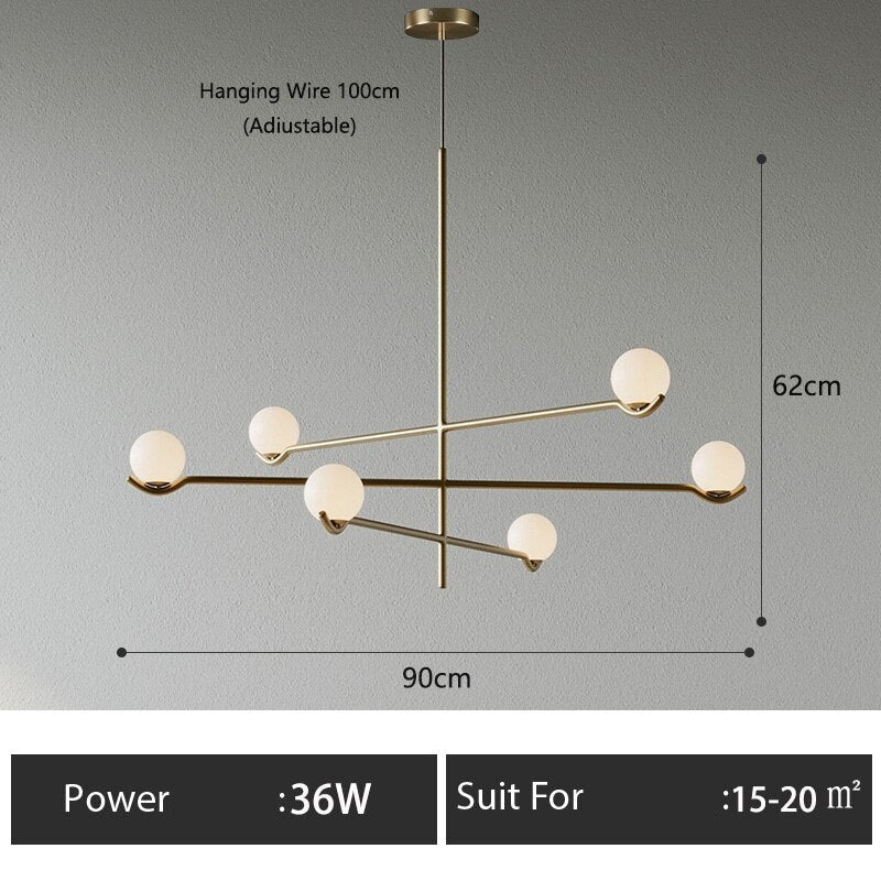 ChandeliersDecor.com-Pendant Lights-Glass Ball Hanging Light: Stylish Lighting Solution