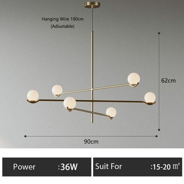 ChandeliersDecor.com-Pendant Lights-Glass Ball Hanging Light: Stylish Lighting Solution