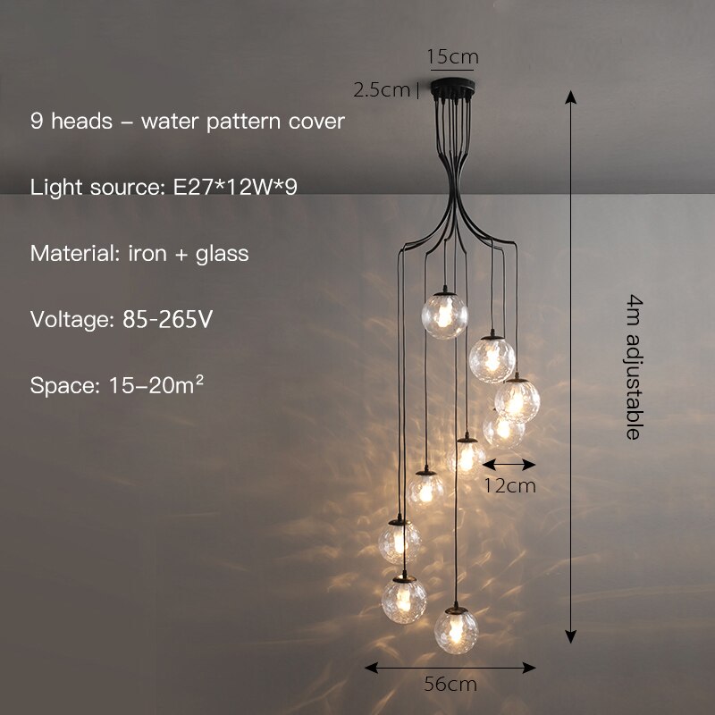 ChandeliersDecor.com-Chandeliers-Glass Ball Pendant Chandelier: Elegant Lighting Fixture