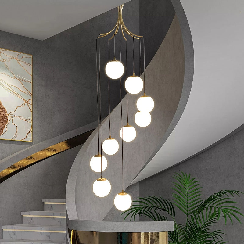 ChandeliersDecor.com-Chandeliers-Glass Ball Pendant Chandelier: Elegant Lighting Fixture