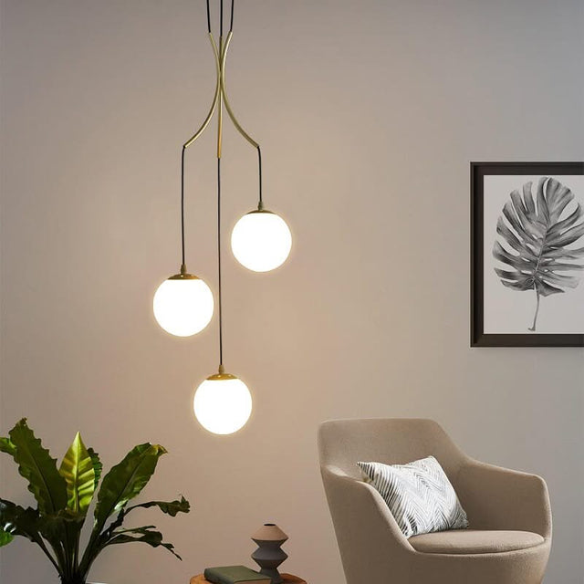 Glass Ball Pendant Chandelier: Elegant Lighting Fixture-ChandeliersDecor.com