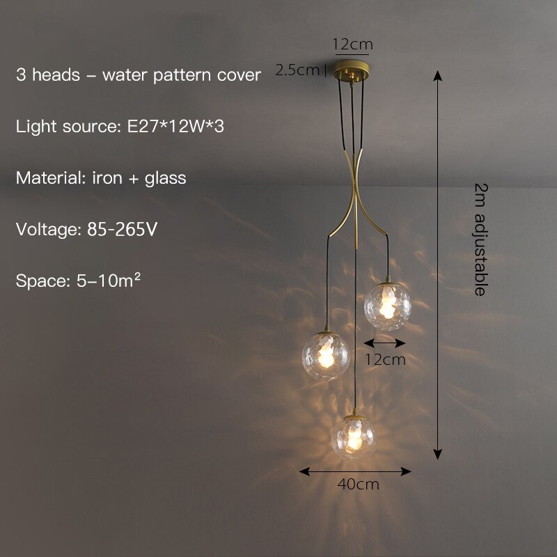 ChandeliersDecor.com-Chandeliers-Glass Ball Pendant Chandelier: Elegant Lighting Fixture