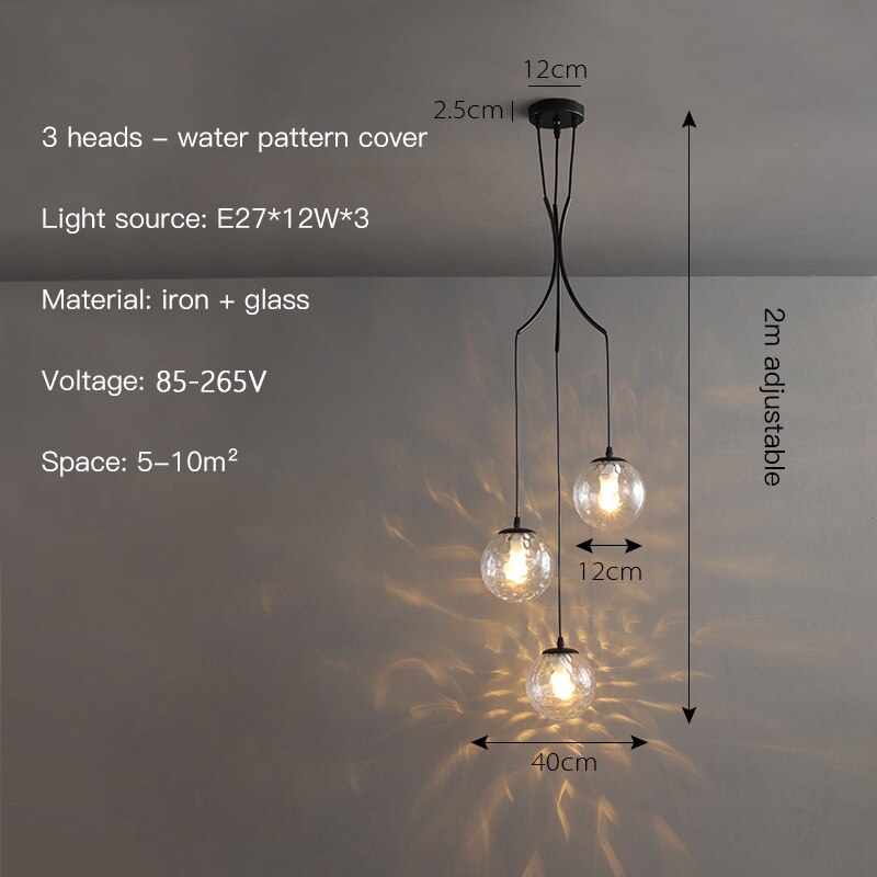 ChandeliersDecor.com-Chandeliers-Glass Ball Pendant Chandelier: Elegant Lighting Fixture