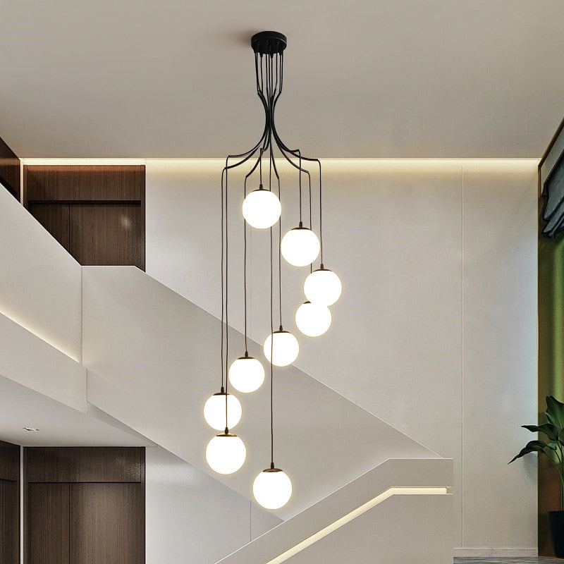 ChandeliersDecor.com-Chandeliers-Glass Ball Pendant Chandelier: Elegant Lighting Fixture