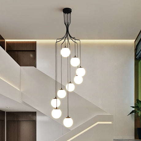 ChandeliersDecor.com-Chandeliers-Glass Ball Pendant Chandelier: Elegant Lighting Fixture