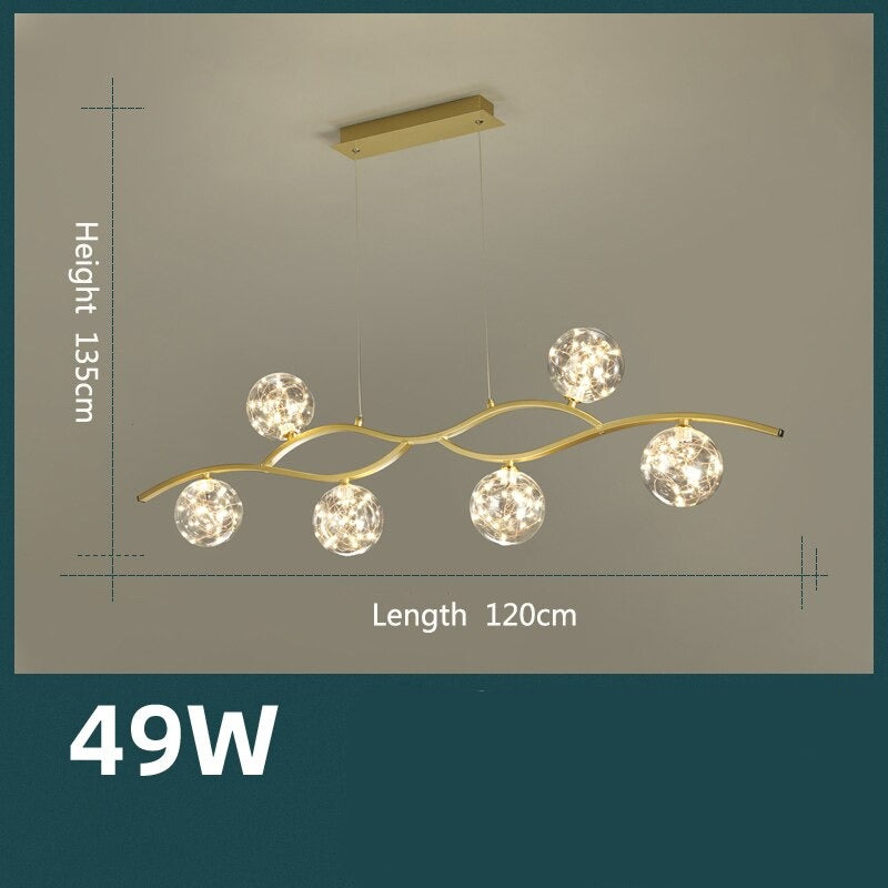 ChandeliersDecor.com-Kitchen Island-Glass Ball Pendant Light – Illuminate with Grace