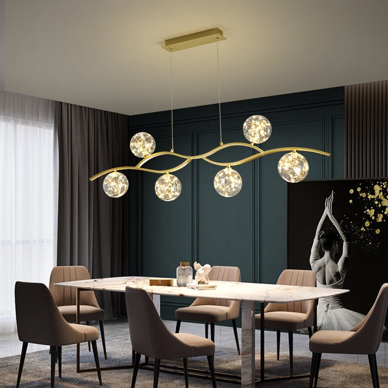 ChandeliersDecor.com-Kitchen Island-Glass Ball Pendant Light – Illuminate with Grace
