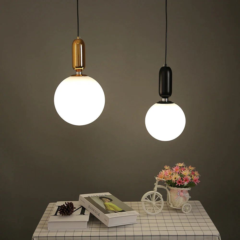 ChandeliersDecor.com-Pendant Lights-Glass Ball Pendant Light - Illuminate Your Space with Elegance