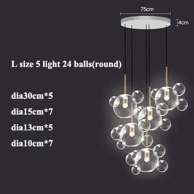 ChandeliersDecor.com-Pendant Lights-Glass Ball Pendant Lights: Exquisite Illumination Options