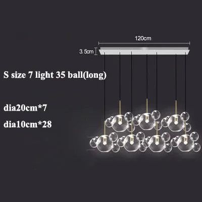 ChandeliersDecor.com-Pendant Lights-Glass Ball Pendant Lights: Exquisite Illumination Options